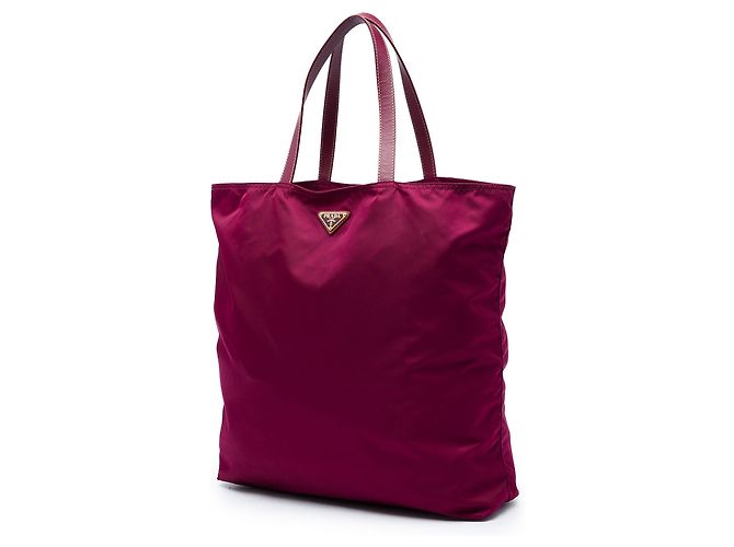 Borsa Tote Prada Purple Tessuto Robot Doll Porpora - vista 2