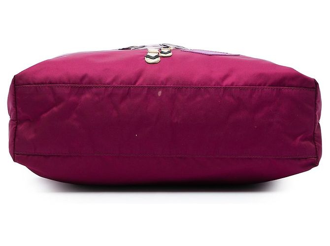 Borsa Tote Prada Purple Tessuto Robot Doll Porpora - vista 3