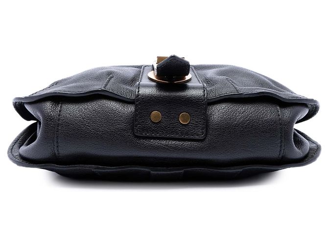 Burberry Black Small Grained Calfskin Holyoake Crossbody Nero - vista 3