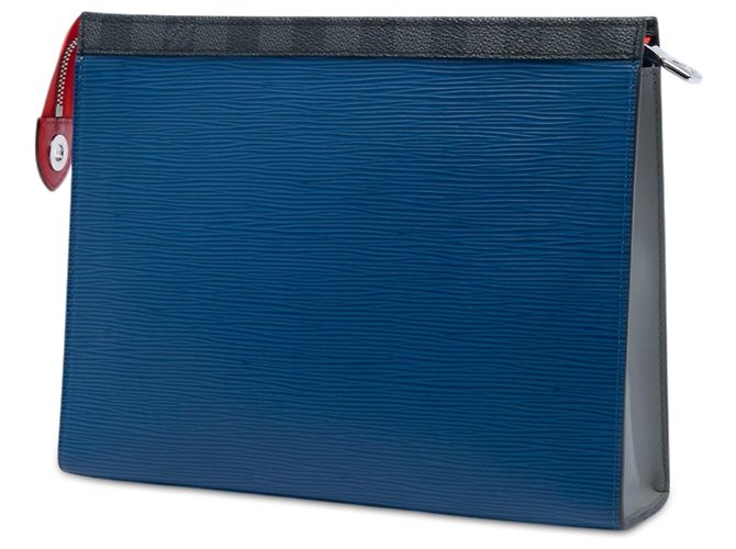 Louis Vuitton Blue Epi Damier Graphite Pochette Voyage MM - vista 2
