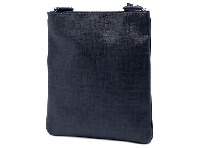 Fendi Blue Zucca Spalmati Crossbody Blu navy - vista 2
