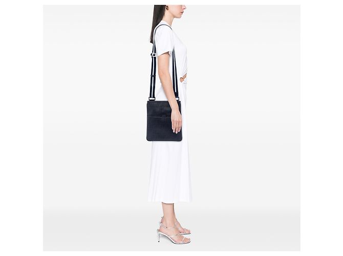 Fendi Blue Zucca Spalmati Crossbody Blu navy - vista 5