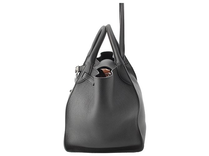 Céline Celine Big Bag Medium in pelle di vitello grana naturale morbida nera Nero - vista 4