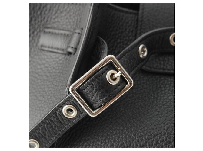 Céline Celine Big Bag Medium in pelle di vitello grana naturale morbida nera Nero - vista 9