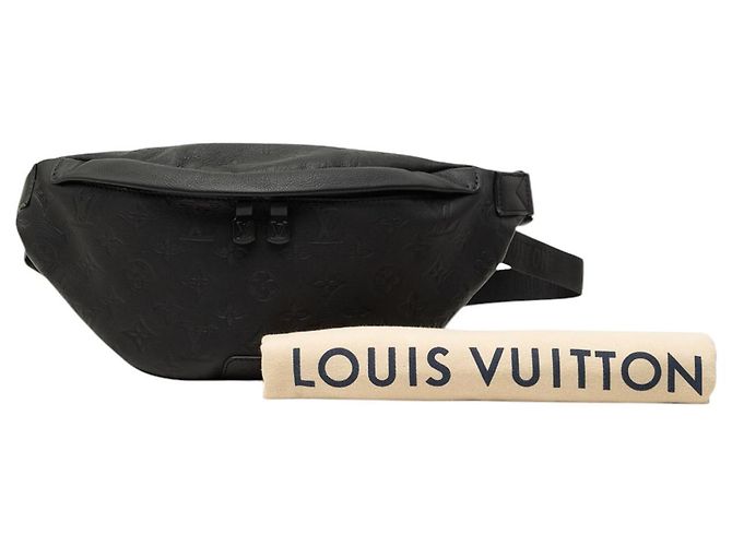 Bumbag Marsupio Louis Vuitton Black Monogram Shadow Discovery Nero - vista 7