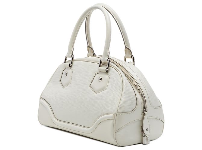 Louis Vuitton White Epi Bowling Montaigne PM Bianco Crudo - vista 2