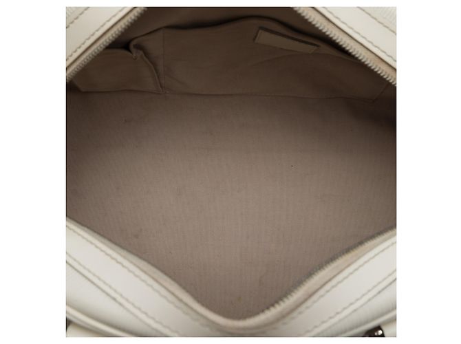 Louis Vuitton White Epi Bowling Montaigne PM Bianco Crudo - vista 4
