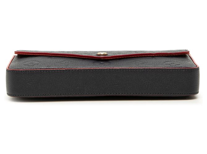 Louis Vuitton Black Monogram Empreinte Pochette Felicie Nero - vista 3