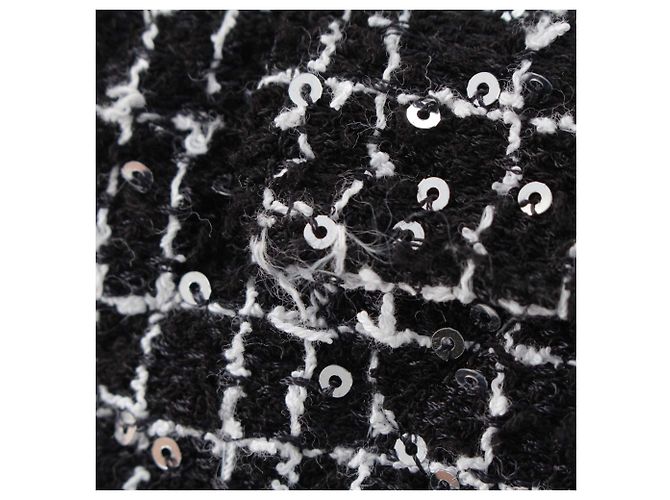 Clutch Chanel Nano Tweed Kelly Clutch on Chain Nera Nero - vista 8