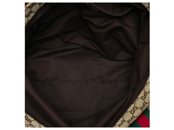 Gucci Beige GG Canvas Web Vertical Tote - Ansicht 4