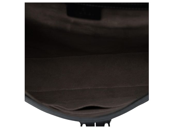 Borsa a tracolla con patta Gucci Black Guccissima Nero - vista 4