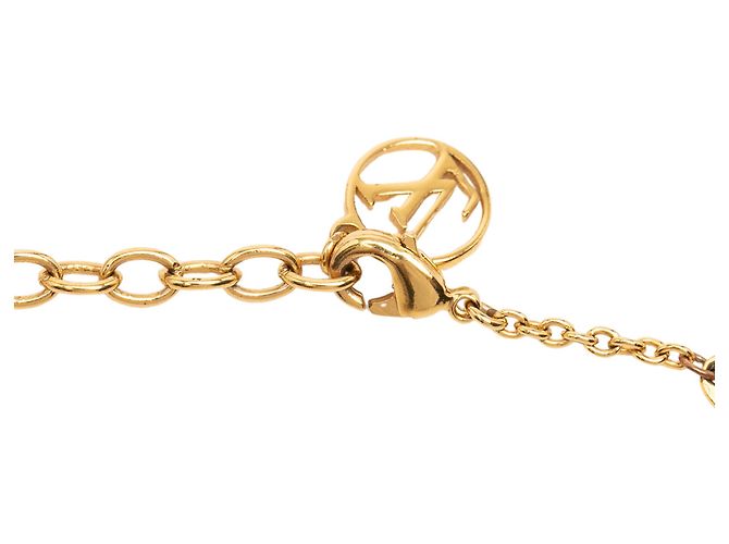 Collana con pendente LV Iconic Louis Vuitton Gold placcata in oro e strass D'oro - vista 5