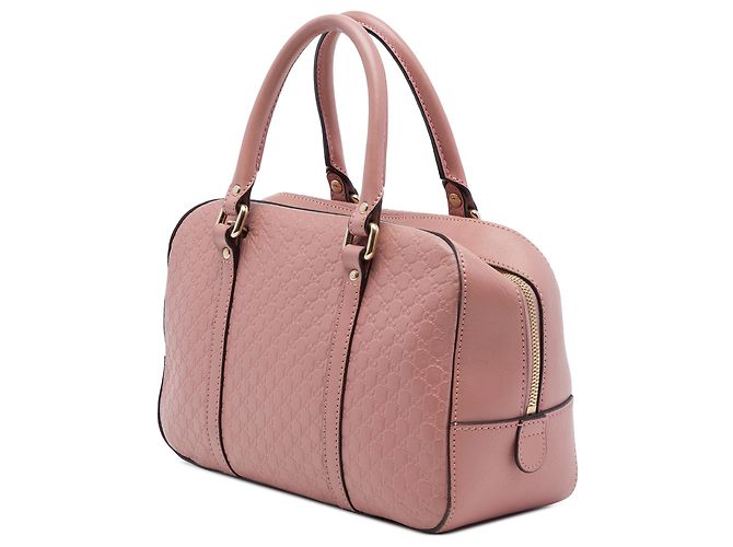 Borsa Satchel Gucci Small Microguccissima Rosa - vista 2