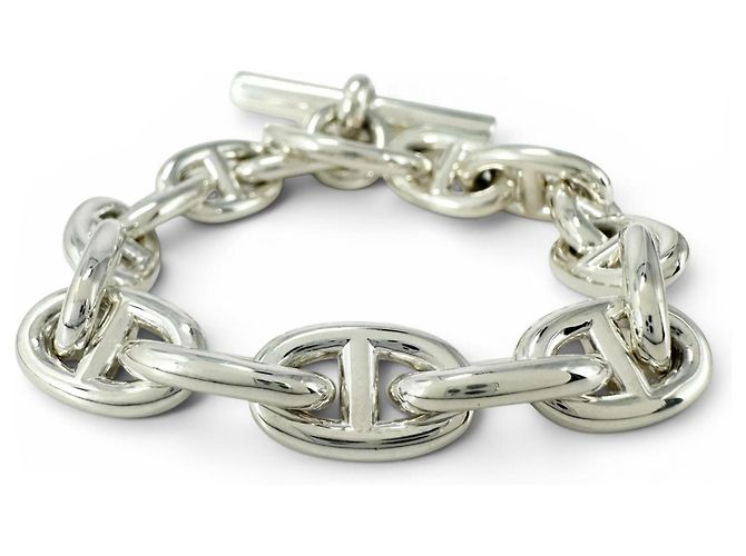 Hermès Pulsera Hermes Chaine d'Ancre PM Silver Charm Plata - vista 3