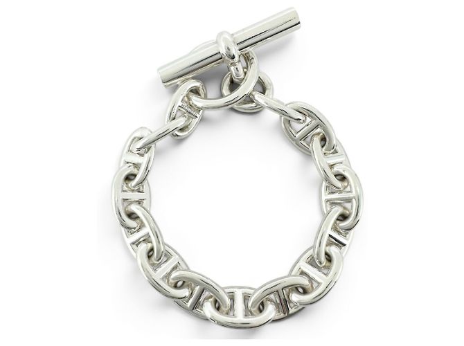 Hermès Bracciale Charm HERMES Chaine d'Ancre PM Argento - vista 2