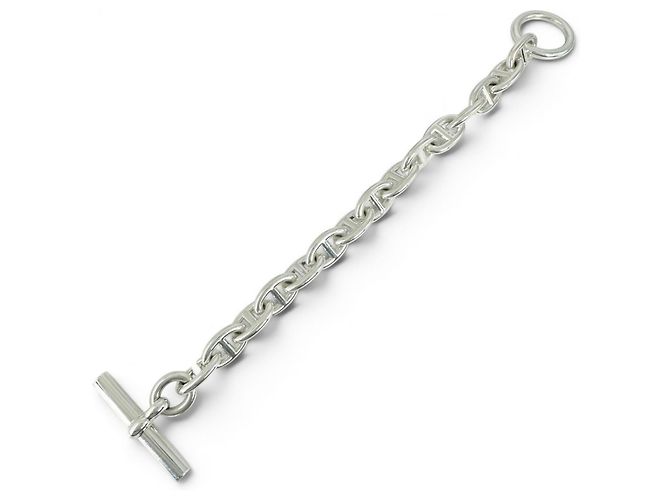 Hermès Bracciale Charm HERMES Chaine d'Ancre PM Argento - vista 4