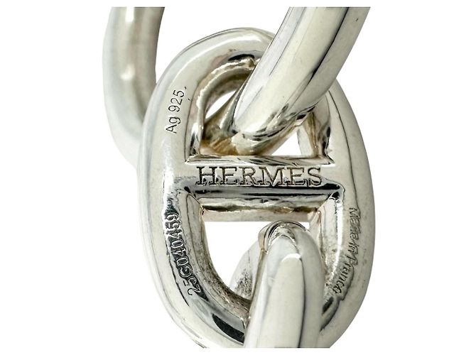 Hermès Bracciale Charm HERMES Chaine d'Ancre PM Argento - vista 6