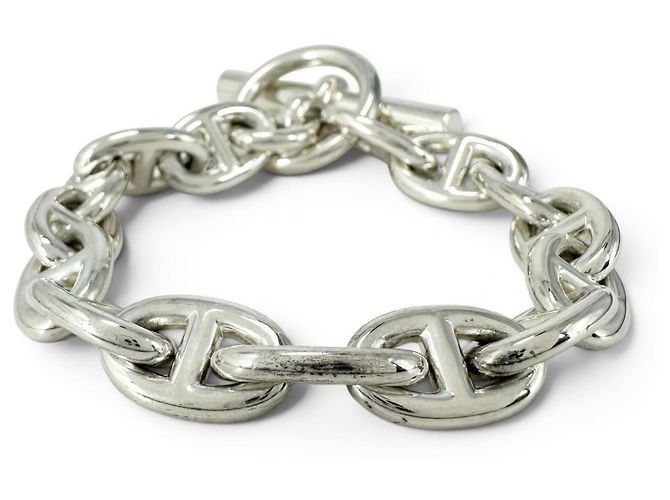 Hermès Bracciale HERMES Chaine d'Ancre PM Silver Charm Argento - vista 3