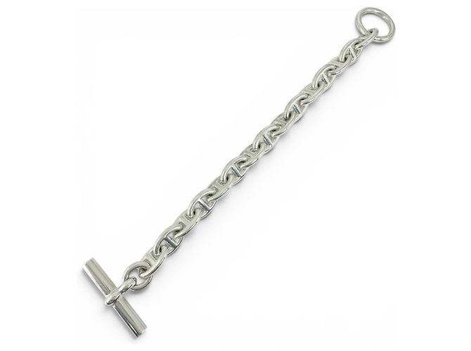 Hermès Bracciale HERMES Chaine d'Ancre PM Silver Charm Argento - vista 4