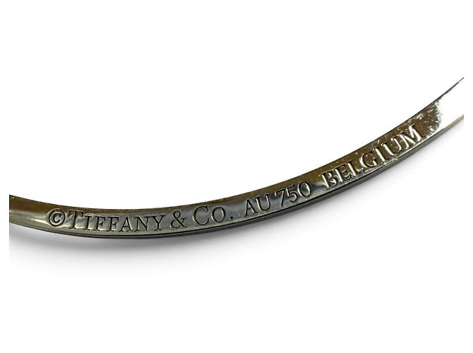 Tiffany & Co Collana Tiffany T Smile Small in oro bianco 18K e zaffiri rosa D'oro - vista 7