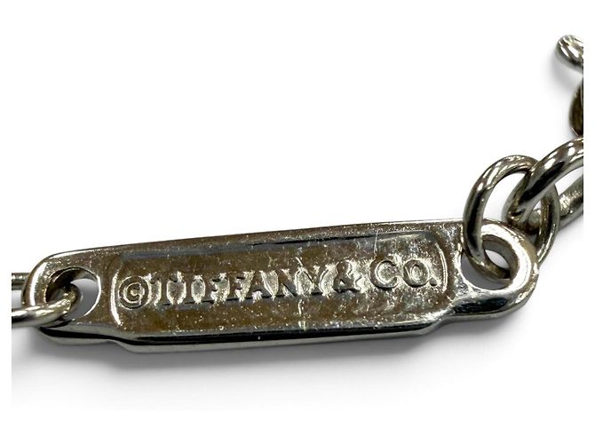 Tiffany & Co Collana Tiffany T Smile Small in oro bianco 18K e zaffiri rosa D'oro - vista 8
