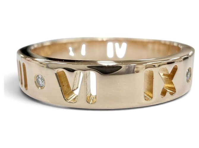 Anello Fascia Tiffany & Co. in Oro Rosa e Diamanti D'oro - vista 2