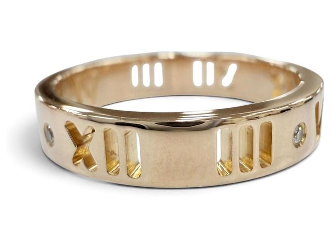 Anello Fascia Tiffany & Co. in Oro Rosa e Diamanti D'oro - vista 3