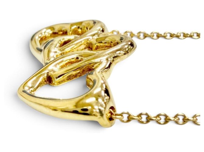 Tiffany & Co Collana Pendente Tiffany Triple Heart D'oro - vista 5