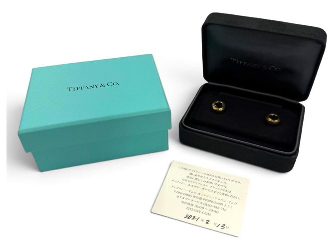 Orecchini Tiffany & Co. Tiffany T TWO Circle in onice D'oro - vista 2