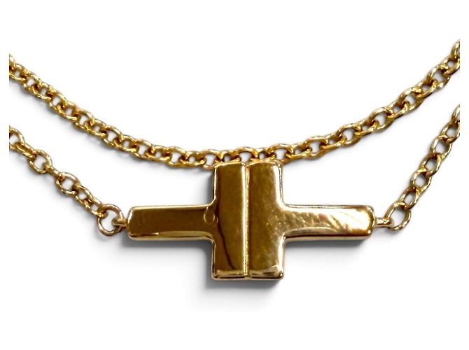 Tiffany & Co Bracciale Tiffany T TWO a doppia catena D'oro - vista 4