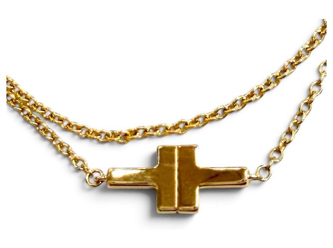 Tiffany & Co Bracciale Tiffany T TWO a doppia catena D'oro - vista 5