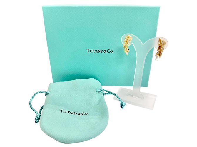 Tiffany & Co Orecchini a lobo Tiffany Victoria Vine in diamanti D'oro - vista 2