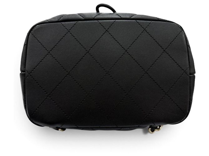 Chanel AS4342 gesteppter Kalbsleder-Rucksack Schwarz - Ansicht 6