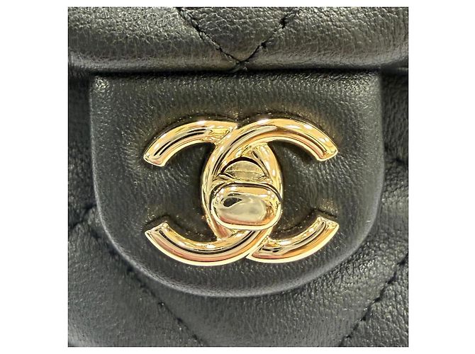 Chanel AS4342 gesteppter Kalbsleder-Rucksack Schwarz - Ansicht 9