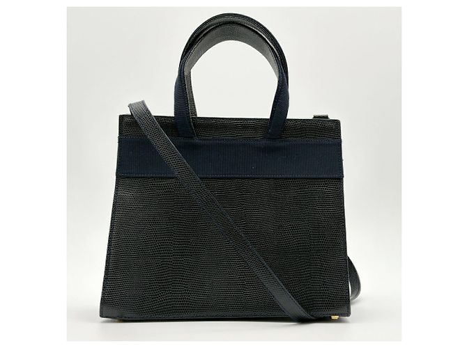 Borsa a mano in pelle 2-Way Salvatore Ferragamo Vara Nero - vista 3