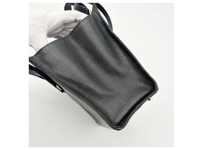 Borsa a mano in pelle 2-Way Salvatore Ferragamo Vara Nero - vista 6