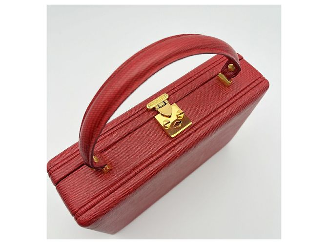 Borsa a tracolla Fendi in pelle rossa Rosso - vista 16