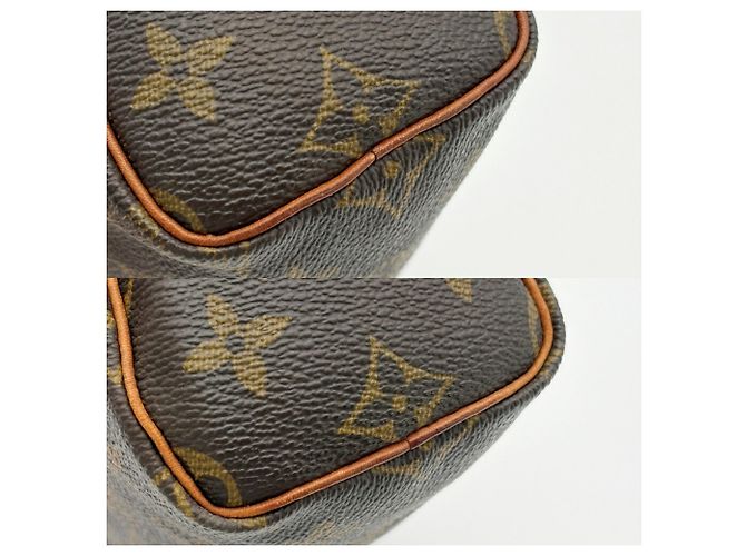 Bolso Louis Vuitton Monogram Mini Speedy Boston Bag M41534 Castaño - vista 14