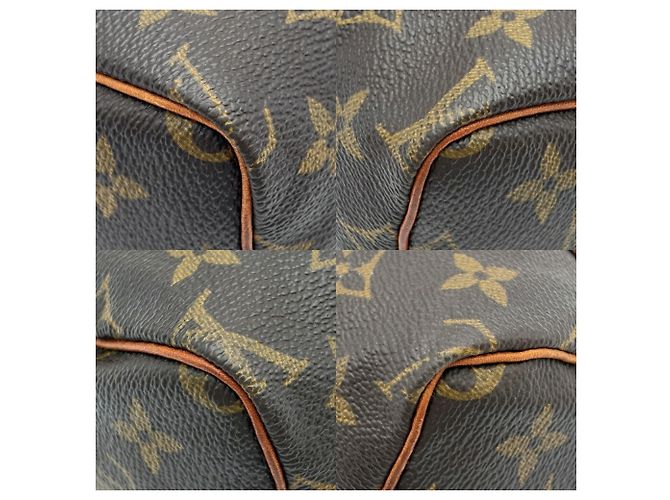 Bolso Louis Vuitton Monogram Mini Speedy Boston Bag M41534 Castaño - vista 15