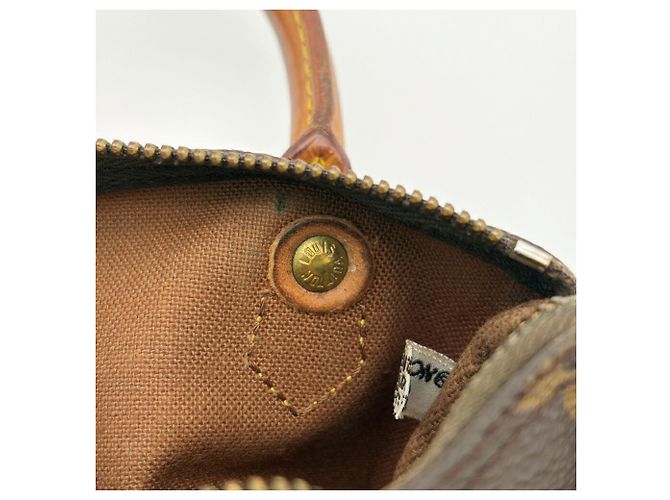 Bolso Louis Vuitton Monogram Mini Speedy Boston Bag M41534 Castaño - vista 21
