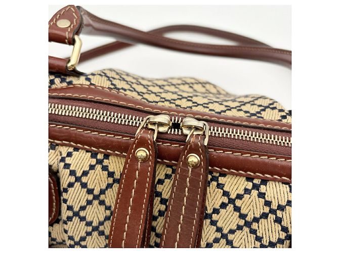 Borsa a tracolla Gucci Diamante Sukey Marrone Beige - vista 12