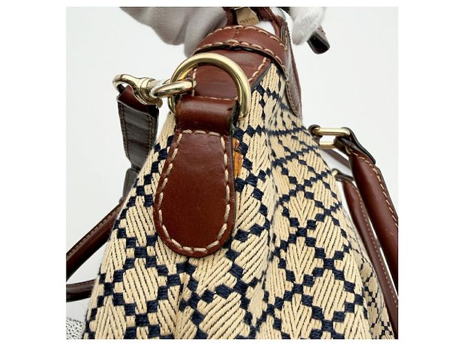Borsa a tracolla Gucci Diamante Sukey Marrone Beige - vista 14