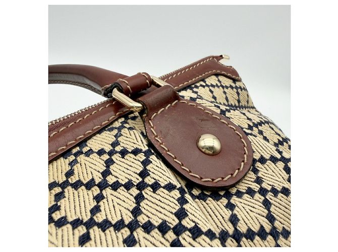 Borsa a tracolla Gucci Diamante Sukey Marrone Beige - vista 9