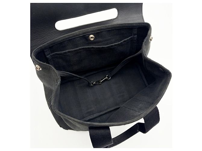 Hermès Borsa Tote Hermes Valparaiso PM Nero - vista 17