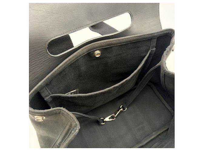 Hermès Borsa Tote Hermes Valparaiso PM Nero - vista 18