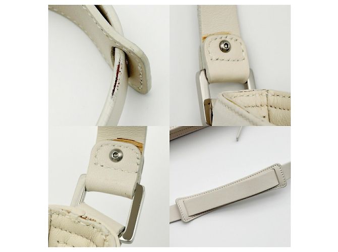 Borsa a tracolla Salvatore Ferragamo Gancini Rosa Bianco - vista 10