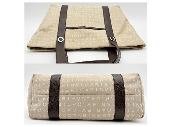Bulgari Bvlgari Tote Mania Bag Braun Beige - Ansicht 6