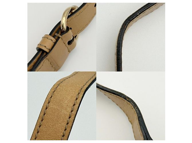 Borsa a tracolla in tela Gucci Marrone Beige - vista 10