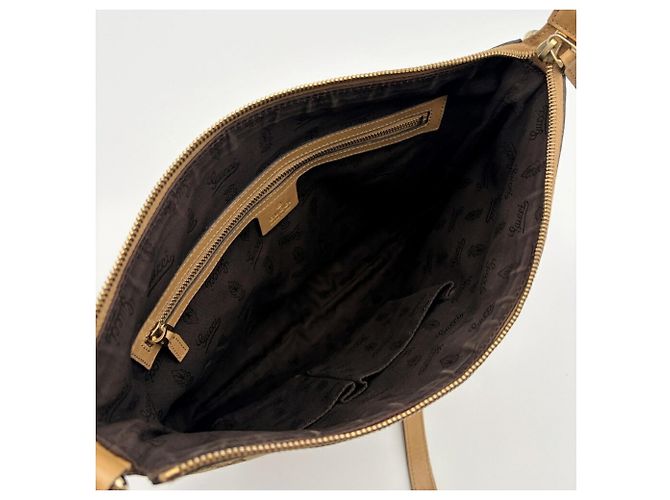 Borsa a tracolla in tela Gucci Marrone Beige - vista 18