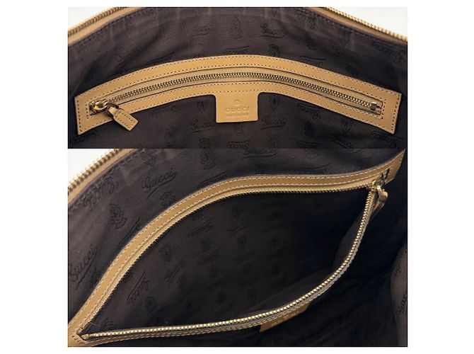Borsa a tracolla in tela Gucci Marrone Beige - vista 19
